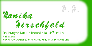 monika hirschfeld business card